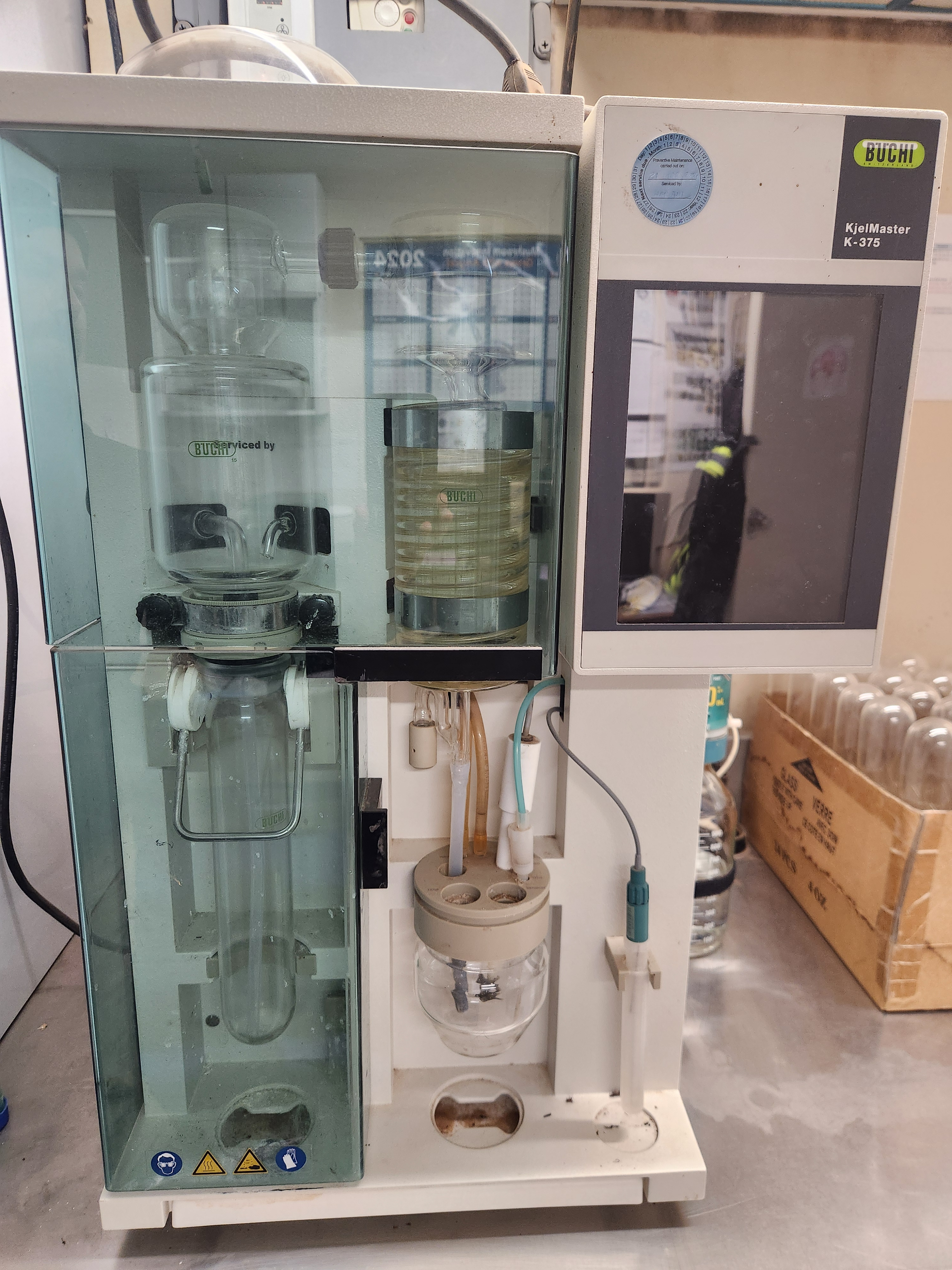 BUCHI KjelMaster K-375 + KjelDigester K-449 + Scrubber K-415 + Exhaust Fume Hood 